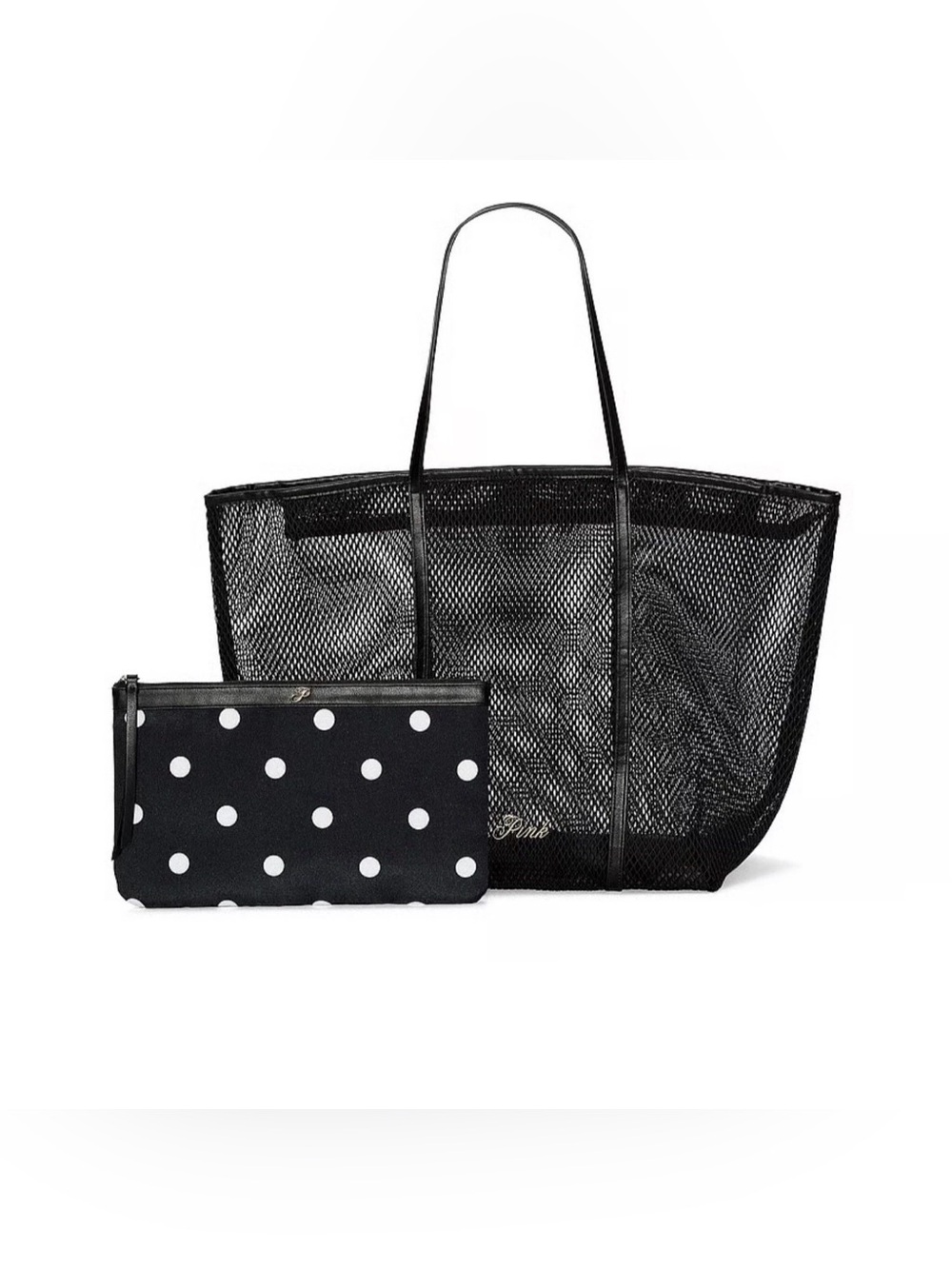 Victoria's Secret Mesh Tote and Pouch Set